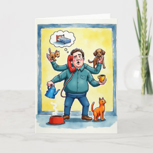 Cartão de Arte do Dia dos Pais Redemoinho