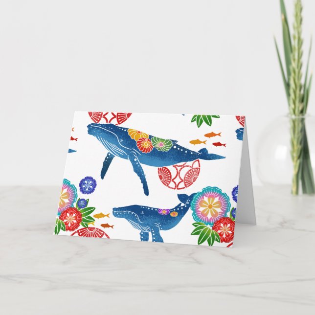 cartão de arte do estilo okinawan bingata (Frente)