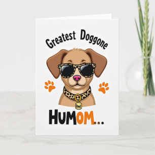 Cartão de Arte do Melhor Cão Humom
