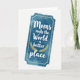 Cartão de Arte do Mundo das Mães Doces