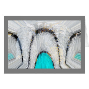 Cartão de arte do túnel de tempo gelado