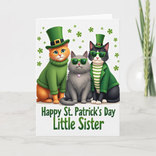 Cartão de Arte dos Gatos de St Patricks