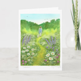 Cartão de Arte em Aquarela 'Sabático', em branco