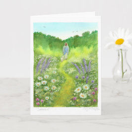 Cartão de Arte em Aquarela 'Sabático', em branco