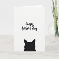 Cartão de Arte Felina do Dia dos Pais