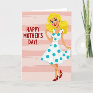 Cartão de Arte Feliz Dia das Mães