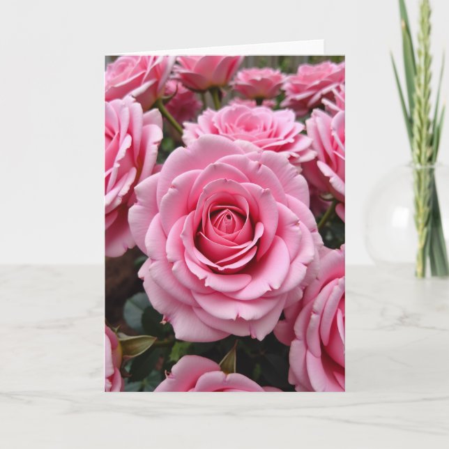 Cartão de Arte Flor de Rosa (Frente)