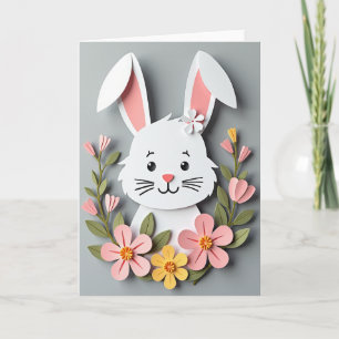 Cartão de Arte Floral Amigo de Papel