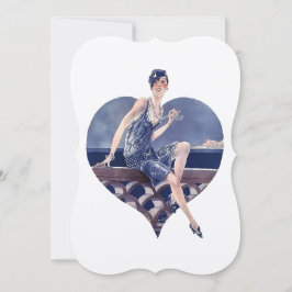 Cartão de arte francês de 1920