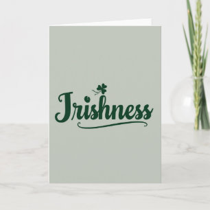 Cartão de Arte Gráfica Orgulho Irlandês