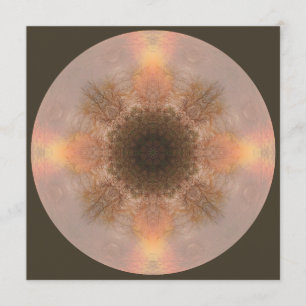Cartão de Arte Mandala Rainbow Tree