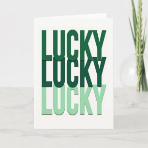 Cartão de Arte Moderna Lucky Greens