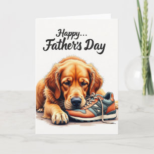 Cartão de Arte Momento Doce Pai de Cachorro