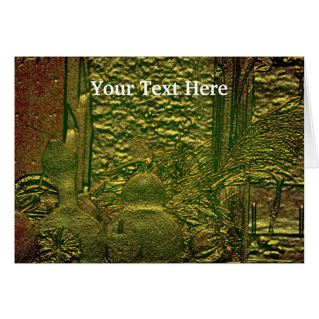 Cartão de Arte Natural das Florestas (Frente Horizontal)