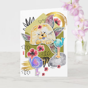 Cartão de arte para cães da CLASSE FUR RUAS