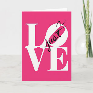 Cartão de Arte Pop Ousado de Amor