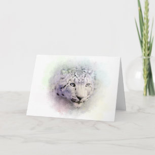 Cartão de Arte sobre a Vida Selvagem de Leopardo N