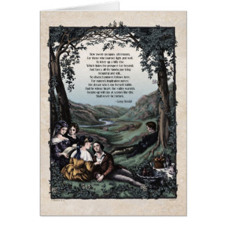 Cartão de Arte Vitoriano "Pastorais"