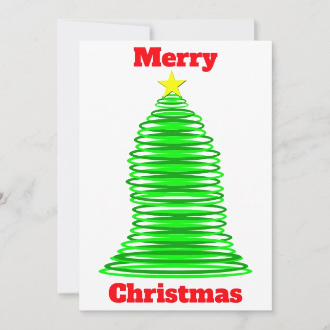 Cartão de Árvore de Natal (Frente)