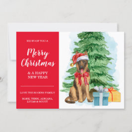 Cartão de Árvore Santa Hat de Natal barato para Sh