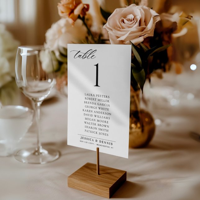 Cartão de Assento de Mesa de Casamento com Letra E (Criador carregado)