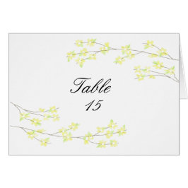 Cartão de Assento para Mesa com Flores - Flores Am