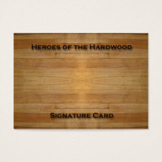 Cartão de assinatura do vazio para autógrafos de b