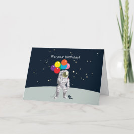Cartão de Astronauta de Astronauta
