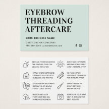 Cartão de Aterrissagem de Threading de Mint Eyebro
