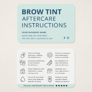 Cartão de Aterrissagem De Tint Azul De Mint Modern