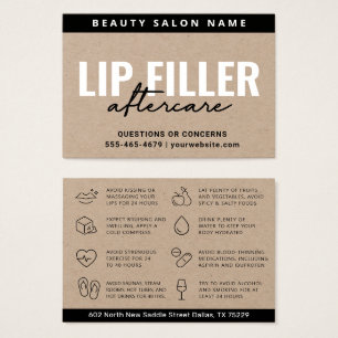 Cartão de Aterro Premium Eco Kraft Lip Filler