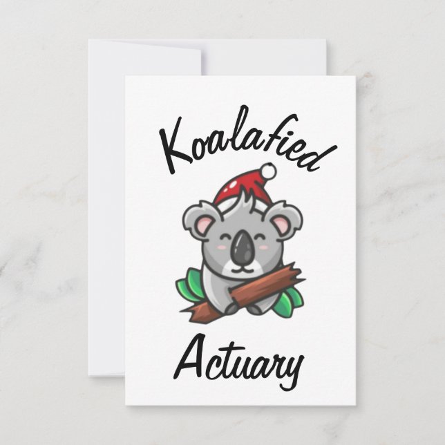 Cartão de Atuário Koalafied (Frente)
