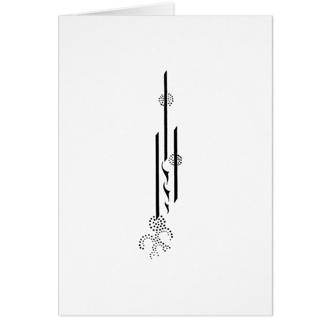 Cartão de Aubrey Beardsley (Frente)