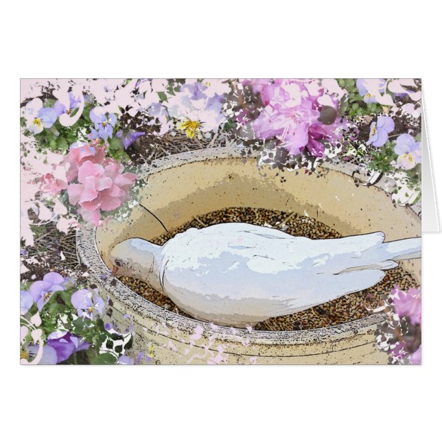 Cartão de Ave de Amor (Frente Horizontal)