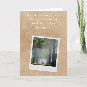 Cartão de Aventura do Melhor Amigo Garotos Andando