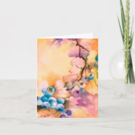 Cartão de Averiguação por Aquarela — Pintado à Mão