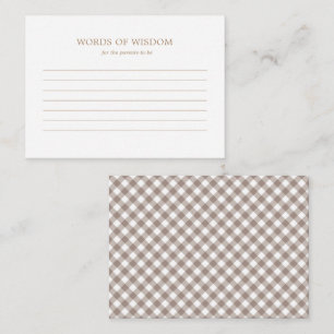 Cartão de Aviso - Chá de fraldas de outono Russo