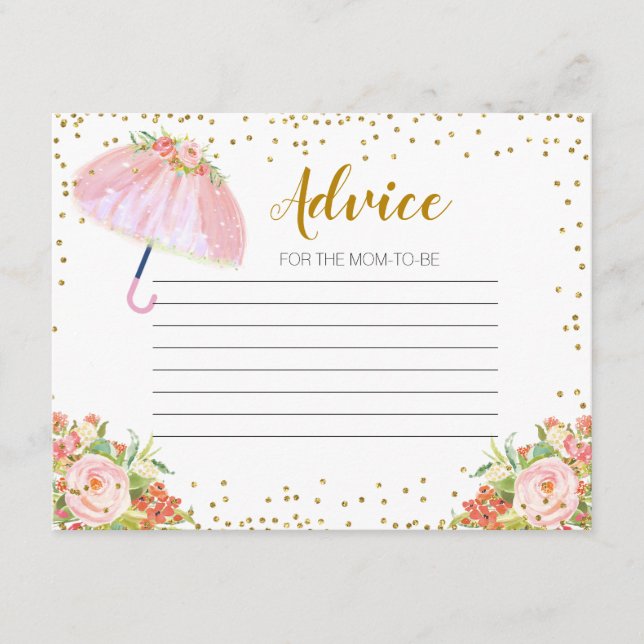 Cartão de Aviso Chás de abril Trazem Flores de Mai (Frente)