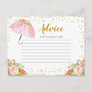 Cartão de Aviso Chás de abril Trazem Flores de Mai