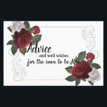 Cartão de Aviso da Borgonha Elegante e Flores Rosa<br><div class="desc">A coleção de casamento da Elegante Grace é linda, romântica e luxuosa conjunto de papelaria floral. Personalize nossa bela papelaria com seus detalhes de evento fácil e rapidamente, basta pressionar o botão personalizar. A parte traseira floral de coordenação está incluída. Itens correspondentes para concluir sua coleção de eventos estão disponíveis...</div>