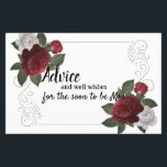 Cartão de Aviso da Borgonha Elegante e Flores Rosa<br><div class="desc">A coleção de casamento da Elegante Grace é linda, romântica e luxuosa conjunto de papelaria floral. Personalize nossa bela papelaria com seus detalhes de evento fácil e rapidamente, basta pressionar o botão personalizar. A parte traseira floral de coordenação está incluída. Itens correspondentes para concluir sua coleção de eventos estão disponíveis...</div>