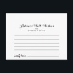 Cartão de Aviso de Casamento<br><div class="desc">Este cartão de conselho é perfeito para um casamento moderno. O design apresenta. Estas cartas são perfeitas para um casamento,  chá de panela,  chá de fraldas,  festa de formatura e muito mais. Personalize as cartas com os nomes da noiva e do noivo,  dos futuros pais ou do formando.</div>