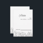 Cartão de Aviso de Casamento de Flor Selvagem Colo<br><div class="desc">Este é um belo Cartão de Advertência de Casamento de Flores Selvagens. Este cartão colorido de casamento de flor silvestre é perfeito para o seu simples e caprichoso casamento de verão no arco-íris. É perfeito como cartões de casamento, cartões de visitas e muito mais. Clique no botão personalizar para personalizar...</div>