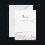Cartão de Aviso de Casamento de Flor Selvagem Colo<br><div class="desc">Este é um belo Cartão de Advertência de Casamento de Flores Selvagens. Este cartão colorido de casamento de flor silvestre é perfeito para o seu simples e caprichoso casamento de verão no arco-íris. É perfeito como cartões de casamento, cartões de visitas e muito mais. Clique no botão personalizar para personalizar...</div>