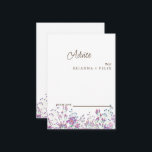 Cartão de Aviso de Casamento de Flor Selvagem Colo<br><div class="desc">Este é um belo Cartão de Advertência de Casamento de Flores Selvagens. Este cartão colorido de casamento de flor silvestre é perfeito para o seu simples e caprichoso casamento de verão no arco-íris. É perfeito como cartões de casamento, cartões de visitas e muito mais. Clique no botão personalizar para personalizar...</div>
