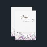 Cartão de Aviso de Casamento de Flor Selvagem Colo<br><div class="desc">Este é um belo Cartão de Advertência de Casamento de Flores Selvagens. Este cartão colorido de casamento de flor silvestre é perfeito para o seu simples e caprichoso casamento de verão no arco-íris. É perfeito como cartões de casamento, cartões de visitas e muito mais. Clique no botão personalizar para personalizar...</div>