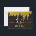 Cartão de Aviso de Casamento de Folha de Folha Dou<br><div class="desc">Este é o Vazio de Cartão de Aviso de Casamento de Foil Glitter Dourado Elegante. Este cartão com brilho dourado. É perfeito como cartões de casamento,  cartões de visitas e muito mais. Clique no botão personalizar para personalizar o design.</div>