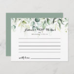 Cartão de Aviso de Casamento Eucalyptus Greenery<br><div class="desc">Este cartão de conselho de casamento de eucalipto-água verde é perfeito para um casamento rústico. O design apresenta. Este design artístico apresenta uma cor aquosa, desenhada à mão, uma folhagem verde de eucalipto, inspiradora beleza natural. Personalize as cartas com os nomes da noiva e do noivo, dos futuros pais ou...</div>