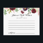 Cartão de Aviso de Casamento Floral de Primavera R<br><div class="desc">Este cartão de conselho floral de primavera púrpura de burgundy é perfeito para um casamento simples. O design pintado à mão apresenta folhas verdes, cor-de-rosa deslumbrante, pincelada, púrpura, vermelha, branca e lenhosa, pessoas bem organizadas em pequenos buquês fofos. Estas cartas são perfeitas para um casamento, chá de panela, chá de...</div>