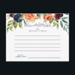 Cartão de Aviso de Casamento Floral Multicolor Ele<br><div class="desc">Este cartão multicolor elegante de casamento floral é perfeito para um casamento moderno. A design apresenta buquês perfeitamente desenhados à mão de rosa, pincelado, amarelo, burgundy, vermelho, indigo e folhagem verde, inspirando beleza natural. Estas cartas são perfeitas para um casamento, chá de panela, chá de fraldas, festa de formatura e...</div>